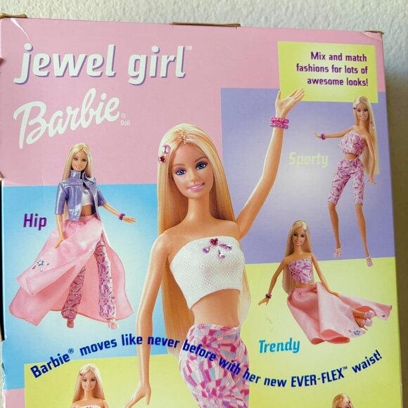 Barbie Jewel Girl Vintage 2000 Doll New in Box - first ever flex waist - Picture 3 of 8